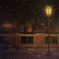 Create a Cozy, Snowy Night Scene Using Particle Effects